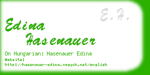 edina hasenauer business card